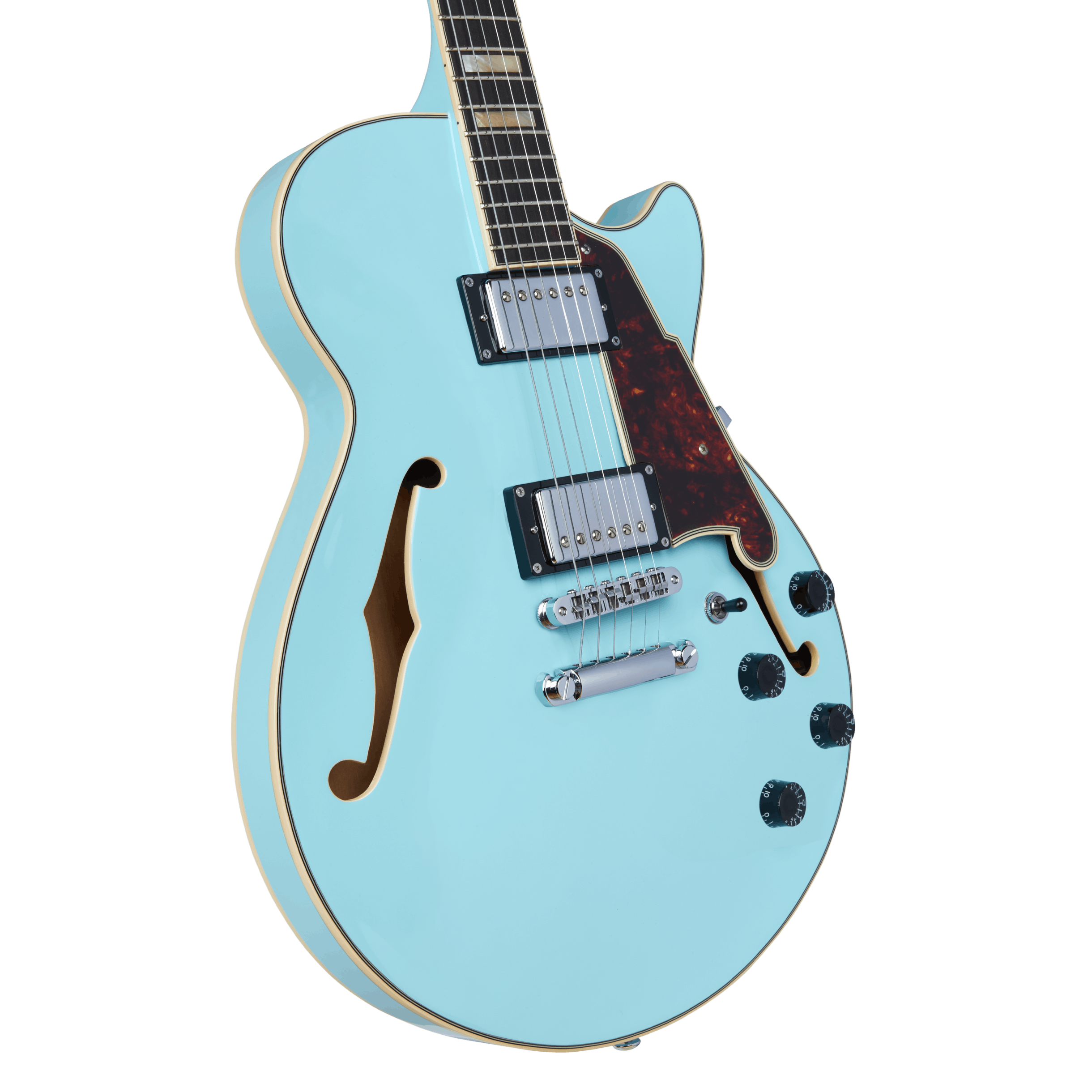 D Angelico Premier SS Semi Hollow Electric Guitar in Sky Blue